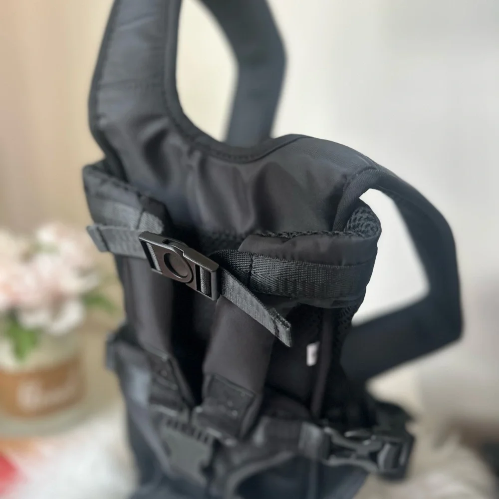 Dog Front Carrier Backpack, Legs Out Secure-Fit Pet Chest Carrier for Small Dogs